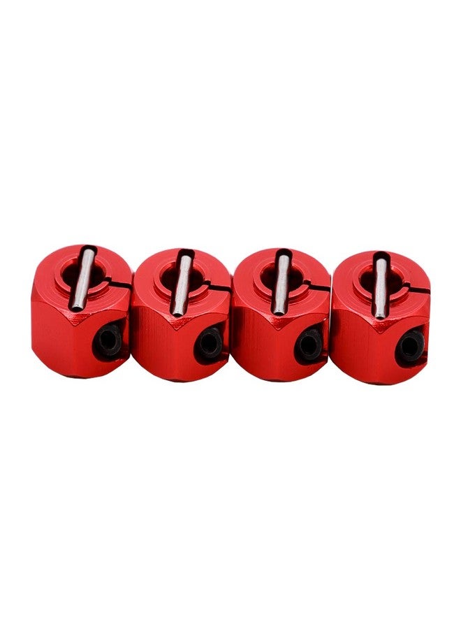 Treehobby 4PCS Aluminum 12mm hex hubs adapters 7mm Thickness Compatible with 1:10 HSP HPI Redcat traxxas RC Buggy Slash 4wd etc(Red) - Image 3